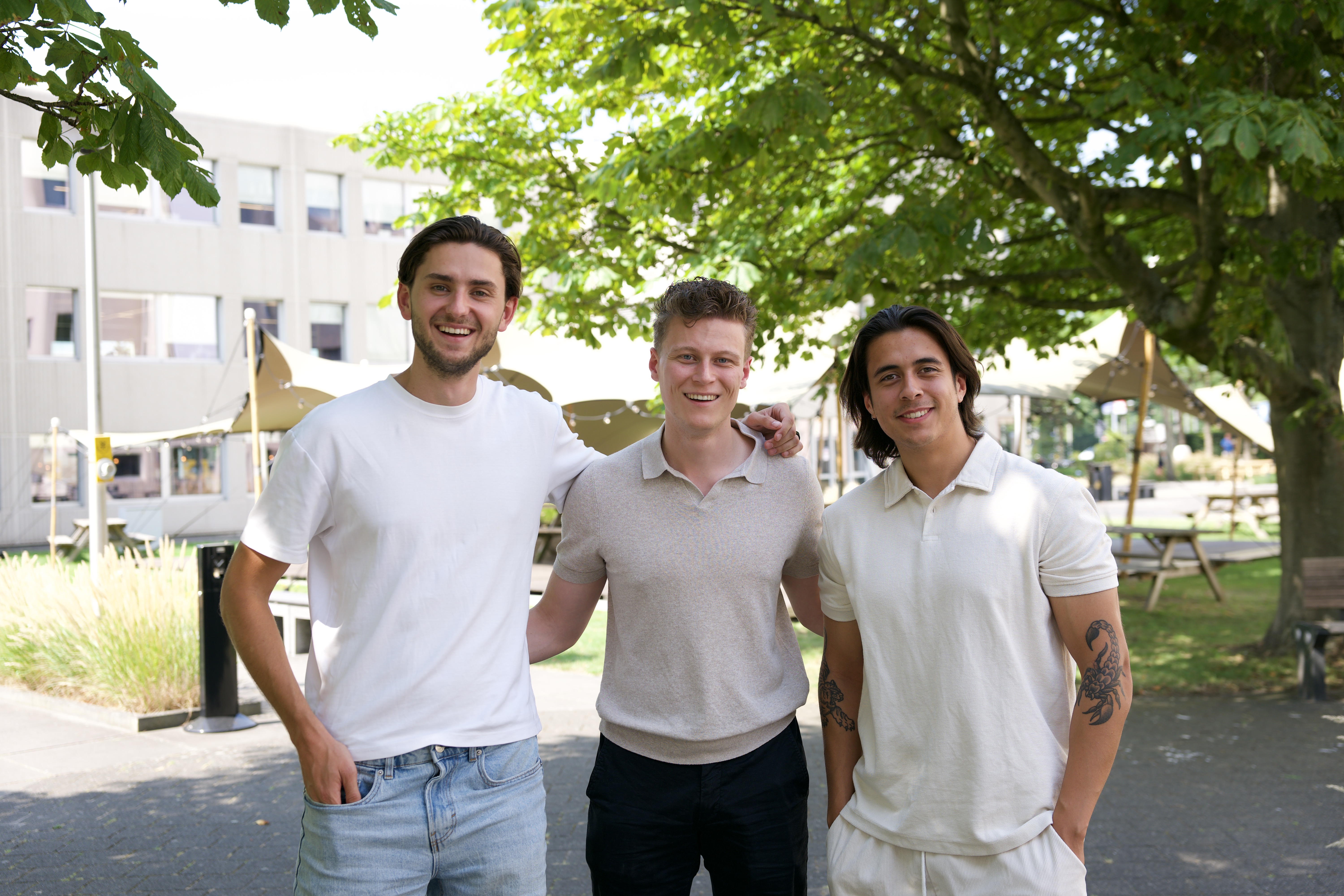 Stephan, Lars van der Wijst en Jamar